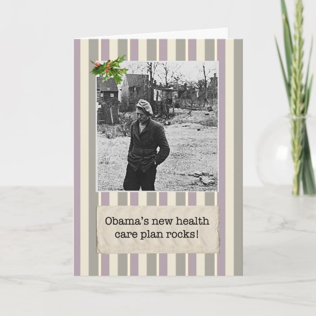 Obama's Health Care Plan Christmas Cards (Front)