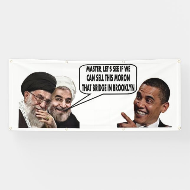 OBAMA'S IRANIAN DEAL 2.5' x 6' Outdoor Banner (Horizontal)