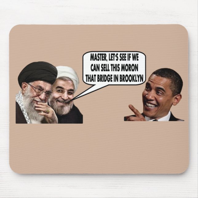 OBAMA'S IRANIAN DEAL MOUSE MAT (Front)