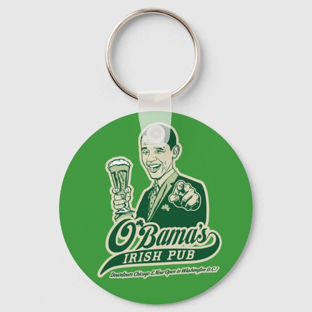 Obama's Irish Pub Key Ring (Front)