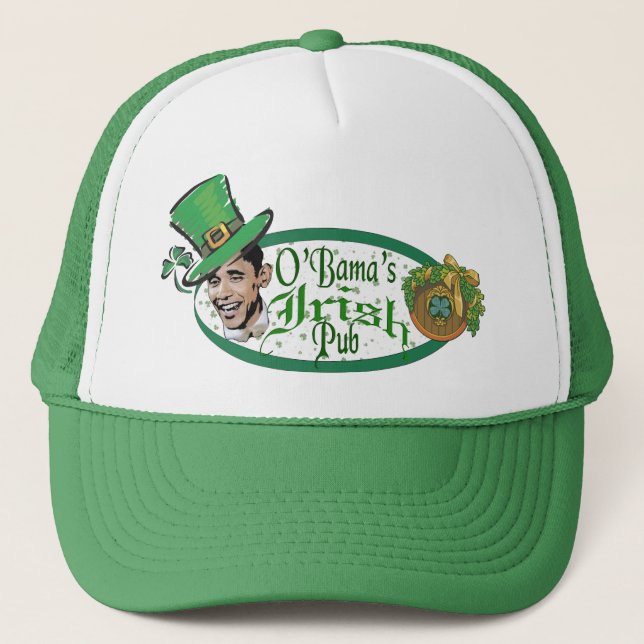 Obama's Irish Pub Trucker Hat (Front)