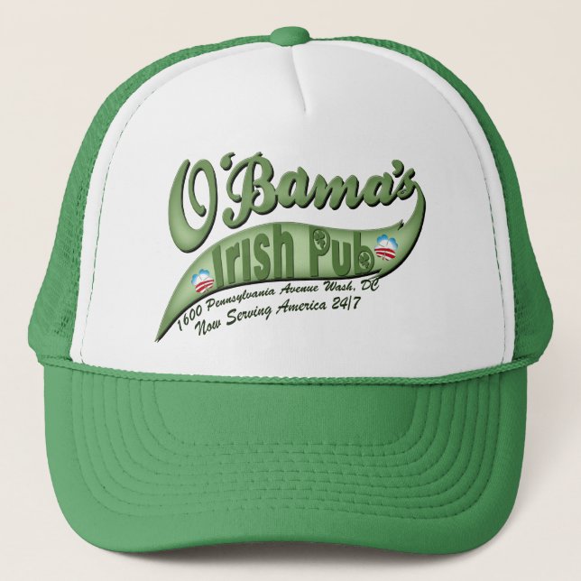 O'bama's Irish Pub Trucker Hat (Front)