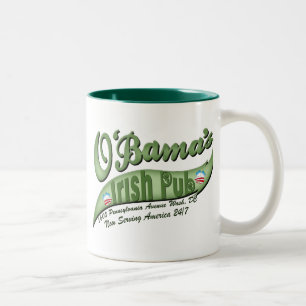 O'bama's Irish Pub Two-Tone Coffee Mug