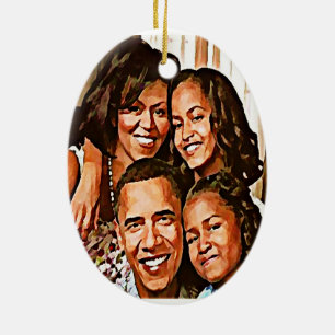 Obama's Love_ Ceramic Tree Decoration