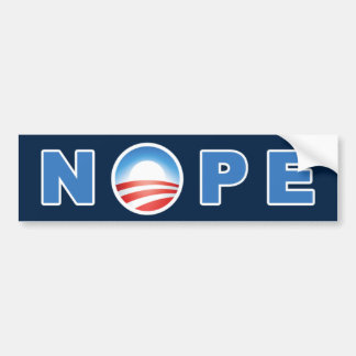 Obama's Nope Bumper Sticker
