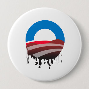 Obama's Oil Spill 10 Cm Round Badge