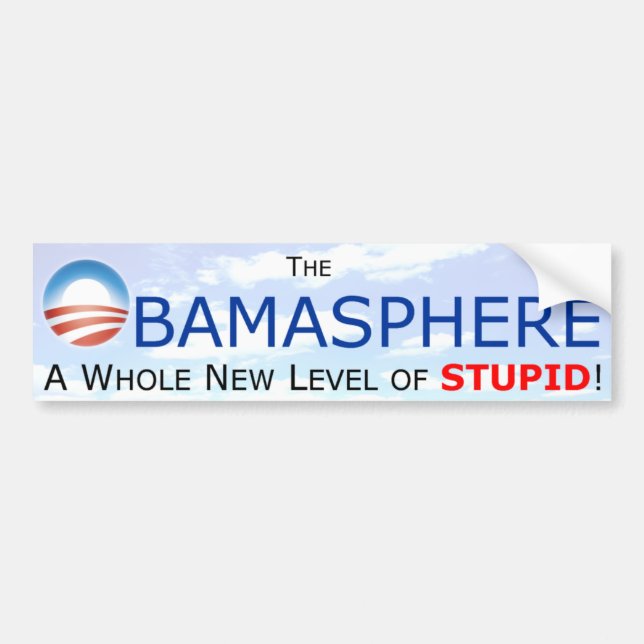 Obamasphere A Whole New Level Bumper Sticker (Front)