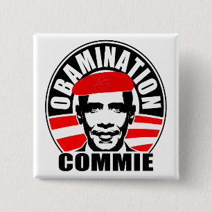 Obamination Commie 15 Cm Square Badge