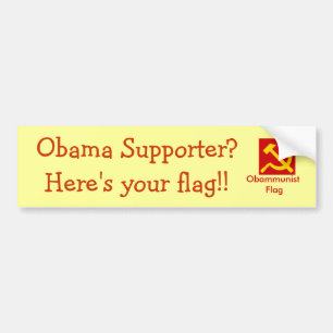 Obammunist Flag Bumper Sticker