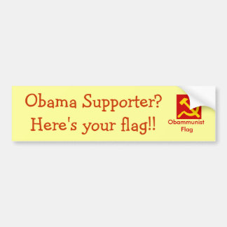 Obammunist Flag Bumper Sticker