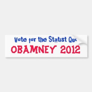 Obamney 2012 bumper sticker