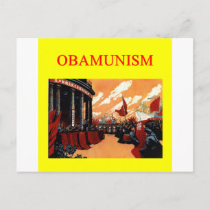 OBAMUNISM anti barack obama design Postcard