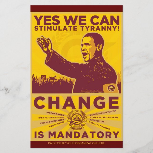 Obamunist Event Flyers (Front)