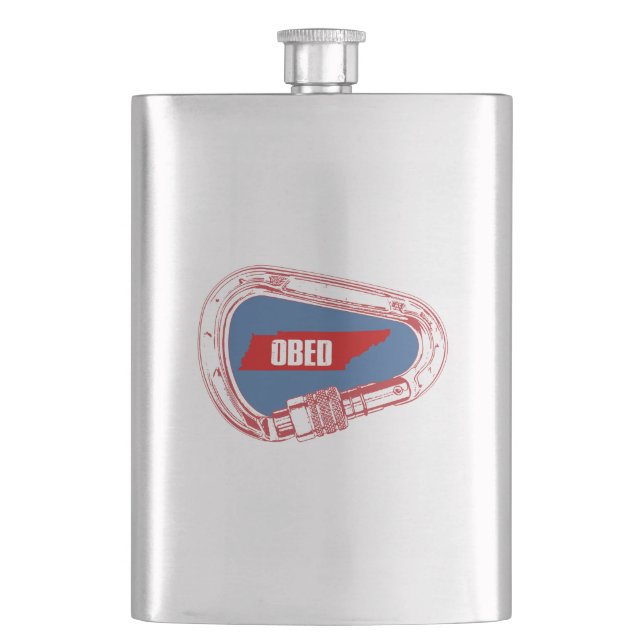 Obed Climbing Carabiner Hip Flask (Front)