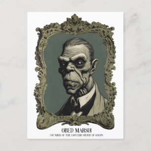 Obed Marsh Founder of the Esoteric Order of Dagon Postcard