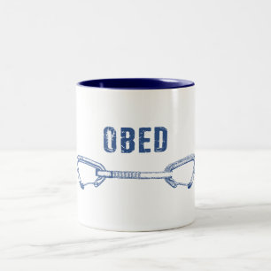 Obed Rock Climbing Quickdraw Two-Tone Coffee Mug