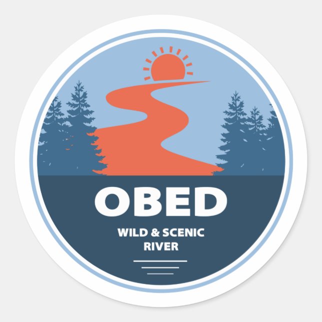 Obed Wild And Scenic River Classic Round Sticker (Front)