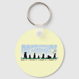 Obedience: Heel it, Fetch It, Jump It, Scent It Key Ring