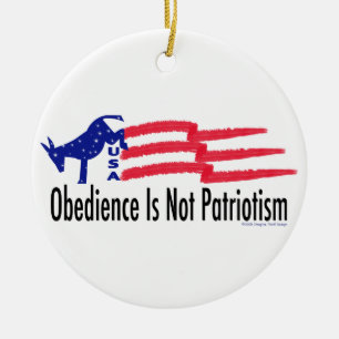 Obedience Patriotism Ceramic Tree Decoration