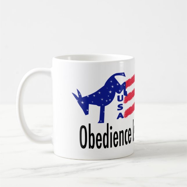 Obedience Patriotism Coffee Mug (Left)