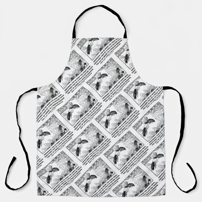 Obedience Work Honey-Bees Henry V Shakespeare Apron (Front)