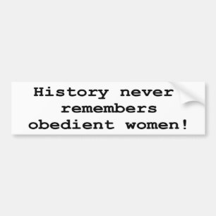 Obedient Women Bumper Sticker