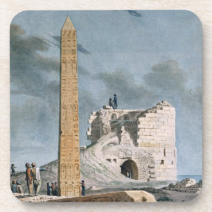 Obelisk of Cleopatra (w/c on paper) Coaster