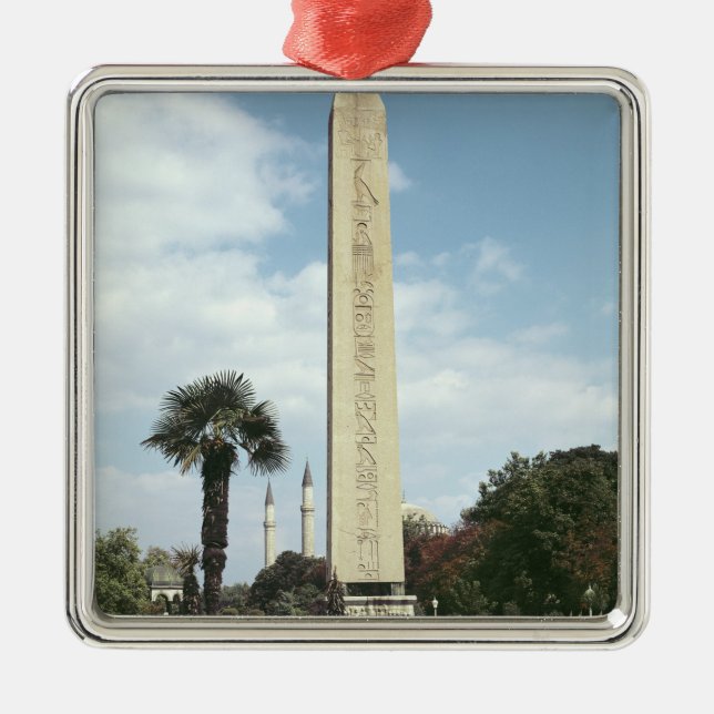 Obelisk of Theodosius I, with a Roman base Metal Tree Decoration (Front)