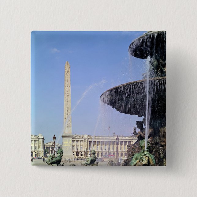 Obelisk, originally from Luxor, erected in 1836 15 Cm Square Badge (Front)