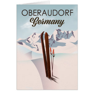Oberaudorf Germany ski poster