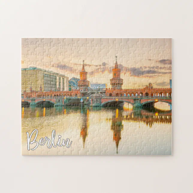 Oberbaum Bridge, Berlin, Germany Jigsaw Puzzle | Zazzle