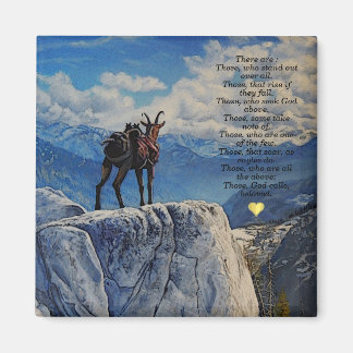 Oberhalsi Pack Goat/Idaho Mountains/Poem/c/heart M Magnet