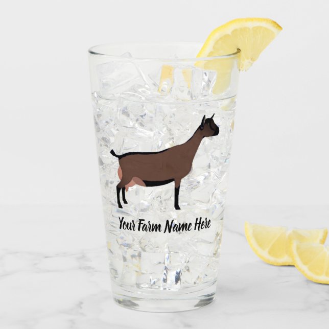 Oberhasli Dairy Goat Glass (Back Ice)