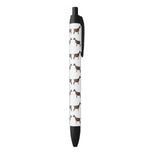 Oberhasli Dairy Goat Show Herd Black Ink Pen