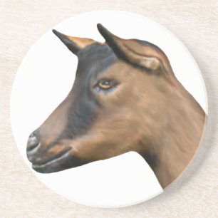 Oberhasli Goat Sandstone Coaster