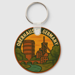 Oberhausen Germany Industrial Art Key Ring