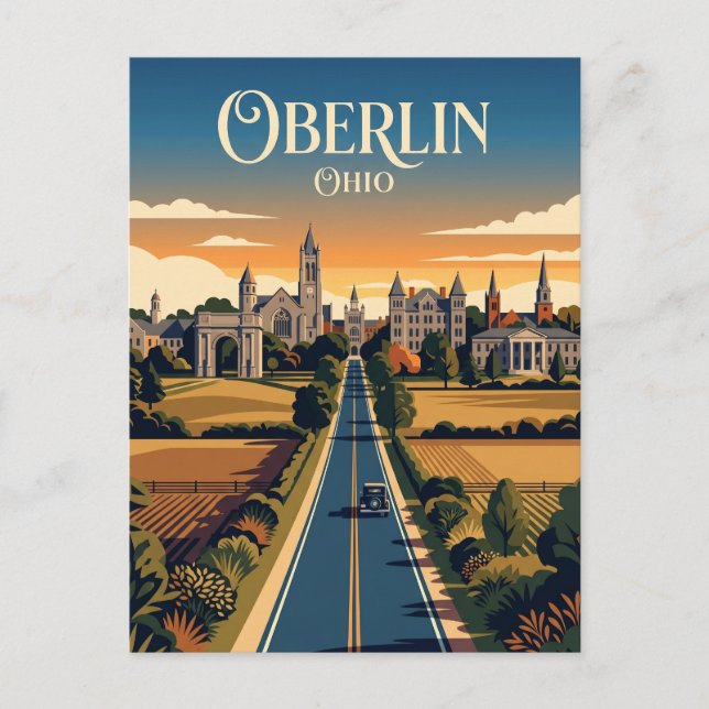 Oberlin USA Postcard (Front)