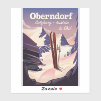 Oberndorf,Salzburg,Austria, ski poster