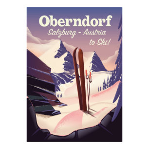 Oberndorf,Salzburg,Austria, ski poster