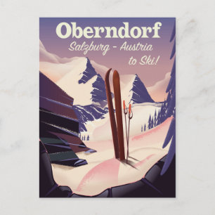 Oberndorf,Salzburg,Austria, ski poster Postcard
