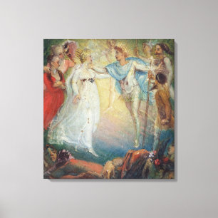 Oberon and Titania from 'A Midsummer Night's Dream Canvas Print