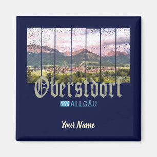 Oberstdorf Allgäu Vintage Bavaria Germany Souvenir Magnet