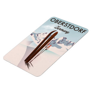 Oberstdorf Germany ski art. Magnet