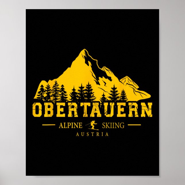 Obertauern Austria Ski Resort Alpine Skiing Austri Poster (Front)