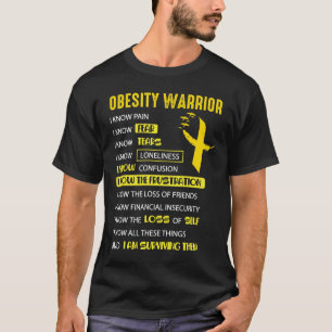 Obesity Awareness Strong Warrior Medical Health T-Shirt