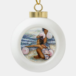Obessed with Conquering the Impossible  Ceramic Ball Christmas Ornament