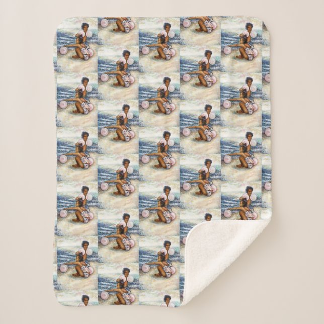 Obessed with Conquering the Impossible Sherpa Blanket (Front)