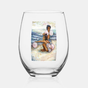 Obessed with Conquering the Impossible  Stemless Wine Glass