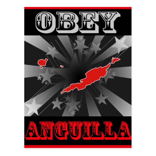 Obey Anguilla Postcard