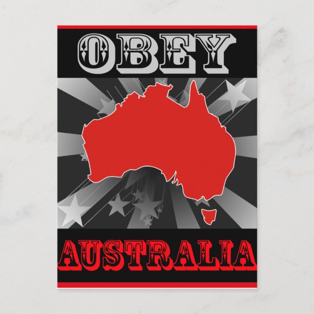 Obey Australia Postcard (Front)